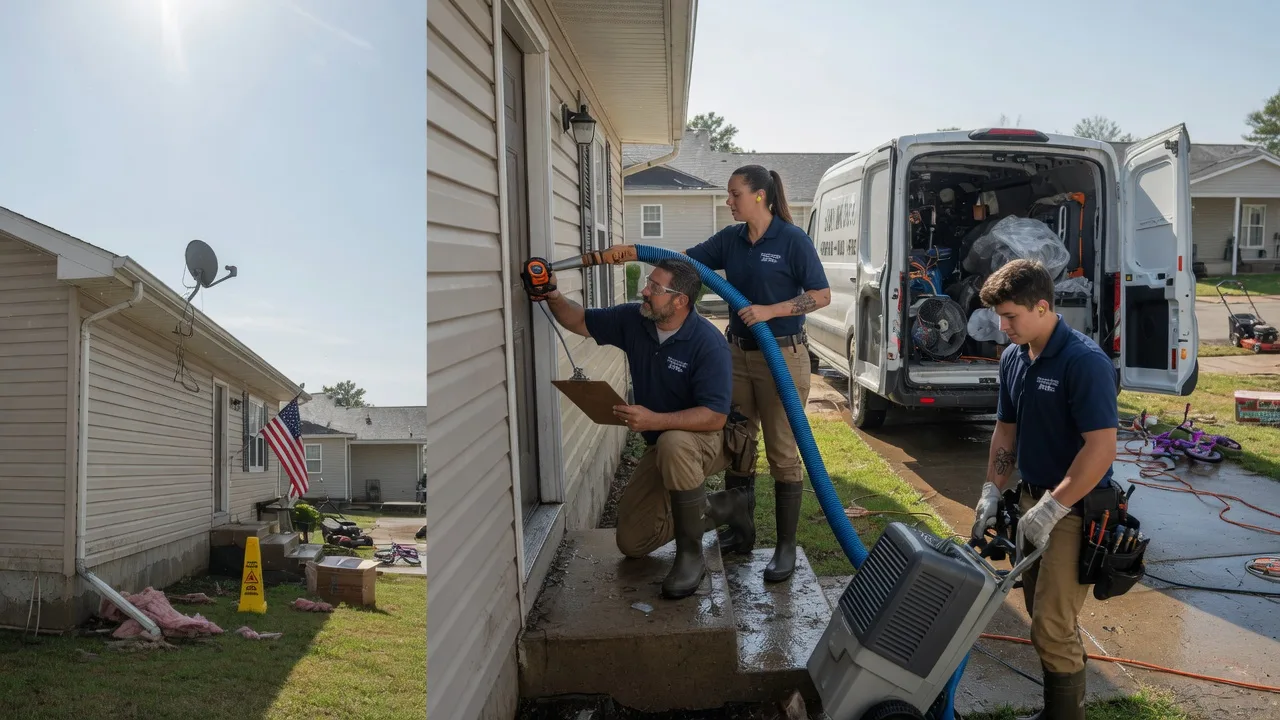 Ceiling Water Damage Restoration in Mitchellville, IA near me